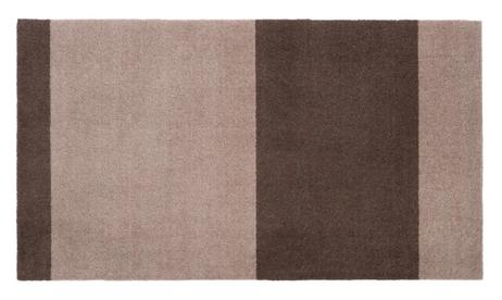 Tica Copenhagen Gulvmatte Stripes Brun-Sand 67x120