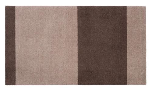 Tica Copenhagen Gulvmatte Stripes Brun-Sand 67x120 (424-101194)
