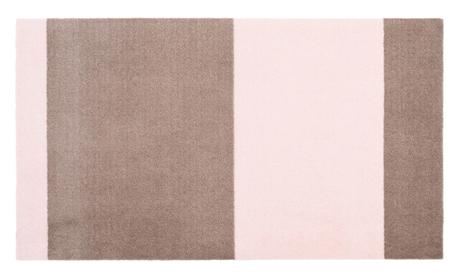 Tica Copenhagen Gulvmatte Stripes LysRosa-Sand 90x130