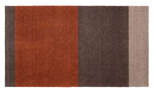 Tica Copenhagen Gulvmatte Stripes Terracotta-Brun 67x120cm (424-101191)