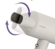 Zhibai Hårføner HL321 Anti-statisk,  Grå (HL321-GR)