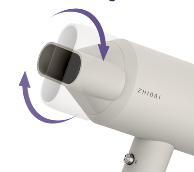 Zhibai Hårføner HL321 Anti-statisk,  Grå (HL321-GR)