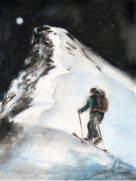 Nordic Wild Kunsttrykk Topptur 30x40cm Akvarellpapir (672-272012)