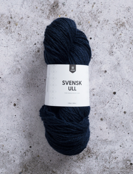 Järbo GARN Svensk Ull 4tr Bergslagen-Dark-Blue 59115,  100g (634-59115)