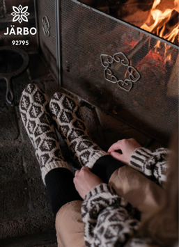 Järbo GARN Mønster Løvfall Sokker