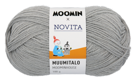 Mummi Garn Novita Stamfaren Grå 401, 100g (489-6412612094010)