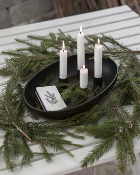 Storefactory Gullholmen Lysestake Sort Blank 33cm