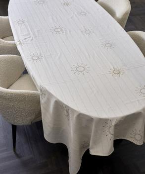 Riviera Maison Bomullsduk Gulldetaljer 150x270cm (443-519240)