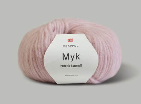 Skappelstrikk Myk Norsk Lamull 3012 Peon,  50g (697-myk-3012)