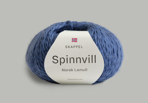 Skappelstrikk Spinnvill 5005 Kveldsblå,  50g (697-spinnvill-5005)