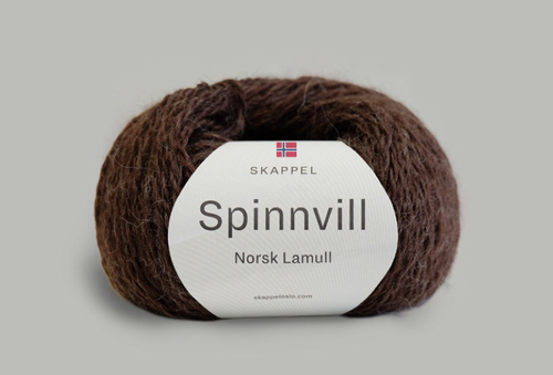 Skappelstrikk Spinnvill 5010 Moccabrun,  50g (697-spinnvill-5010)