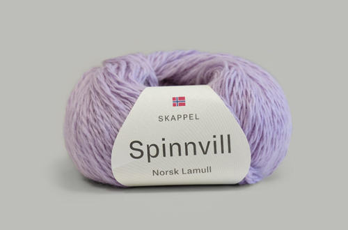 Skappelstrikk Spinnvill 5019 Lavendel,  50g (697-spinnvill-5019)