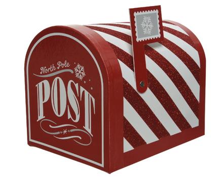 Kaemingk Dekorasjon Postkasse Amerikansk Glitter (487-451574)