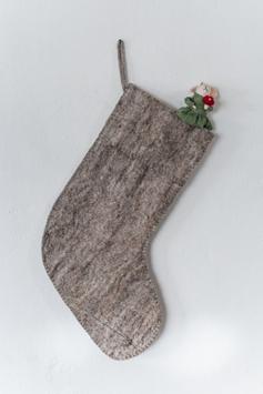 UND Julestrømpe Beige H45cm