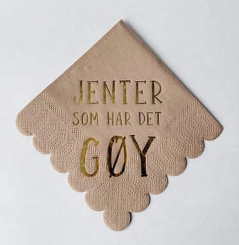 Trend Design Servietter "Jenter som har det gøy"