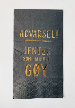 Trend Design Servietter "Advarsel!" (298-L66219)