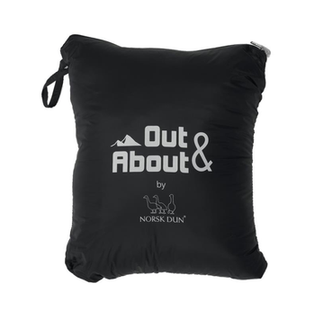 Norsk Dun Out&About Dunpledd Sort 130x170cm (479-116716)