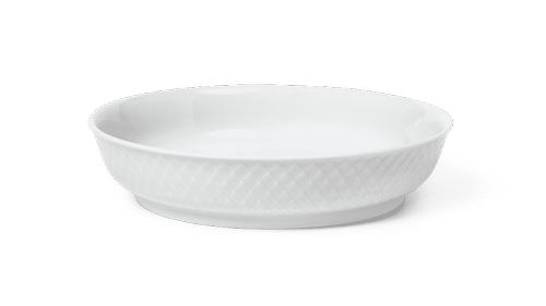 Lyngby Porcelæn Rhombe Desserttallerken 16cm Hvit