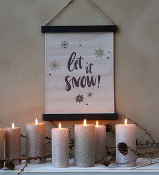 Chic Antique Plansje "Let it Snow"