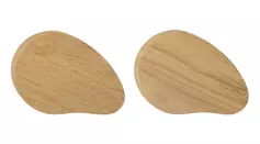 Bloomingville Trefjøler Smørebrett Gummitre 2stk 23x16cm