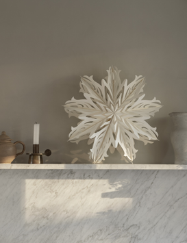 Watt & Veke Julestjerne Astrid 44cm Hvit