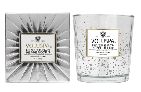 Voluspa Silver-Birch-Peppercorn Duftlys Classic 60t (703-V66418)