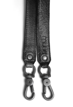 Muud Hudson Skinnreim skulderstropp sort 50cm (569-QB-4344-black)