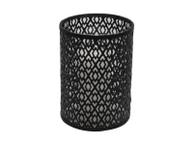 Rebell Lykt Bormio H22cm sort-skinn (479-116906)