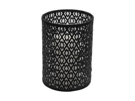 Rebell Lykt Bormio H22cm sort-skinn (479-116906)