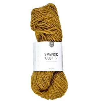 Järbo GARN Svensk Ull 4tr Skånsk-Mustard 59122,  100g (634-59122)