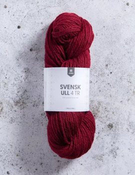 Järbo GARN Svensk Ull 4tr Blakccurrant 59123, 100g