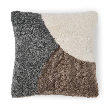 Natures Collection Pute New-Zealand Lammeull Taupe-Grafitt-Perle 45x45cm (154-NCL5265-525-81)