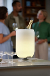 Kooduu Atmos Vinkjøler-lampe-høyttaler,  Jacob Jensen design, sølv (711-KO10-0204LS033-00)
