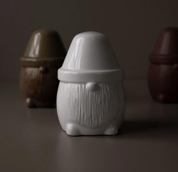 dbkd Mister Santa hvit H14,5cm