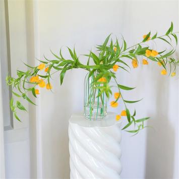 Klevering Sweep Vase Grønnstripet Ø9,5xH21 (712-1466-02)