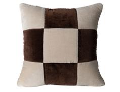 By On Pute fløyel 45x45cm brun-beige