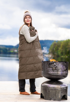 Norsk Dun Out&About Dunpledd Brun 130x170cm (479-117450)