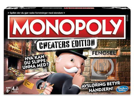 HASBRO Monopol Cheaters Edition Norsk (351-5854720)