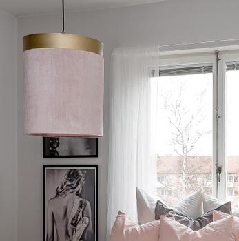 Globen Lighting Lampependel Velvet Rosa, H46cm