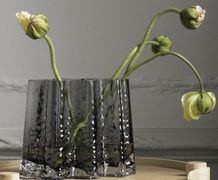 COOEE Gry Vase Wide Smoke 35x15xH24