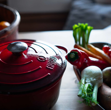 Espegard Støpejernsgryte Rød 4L (340-732)