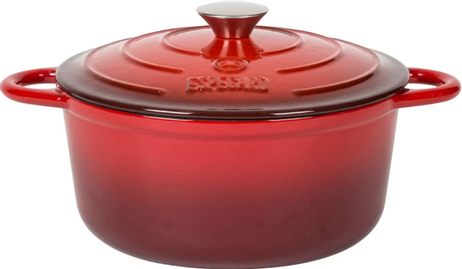 Espegard Støpejernsgryte Rød 4L