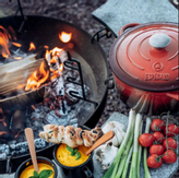 Espegard Støpejernsgryte Rød 6L (340-733)