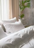 Tone Kroken Habibi Sengesett Percale-bomull Hvit-Beige (479-117198-140x220)