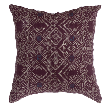 Tone Kroken  Putetrekk Nomad Aubergine 60x60cm