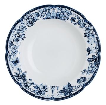 Magnor Glassverk Fjord Dyp Tallerken 23cm Knut & Kjartan  (655-102002)