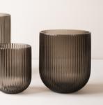 dbkd Vase Simple Stripe Brun Ø16xH18 (402-20221502b)