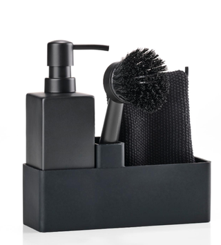 Zone Oppvasksett med kjøkkenklut, Sort