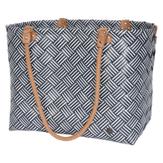 Handed By Veske Saint Maxime Dark-Grey Stripes 40x24xH34cm (629-LBFC5997)