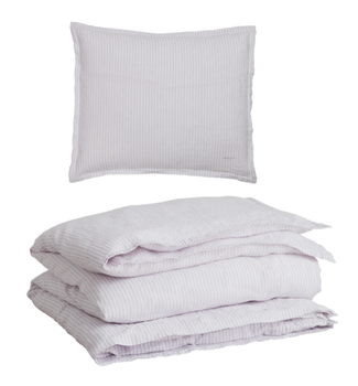 GANT Stripet Sengesett Lin Washed-Purple (589-851028602-524, 851028603-524)